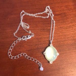 Green peridot necklace